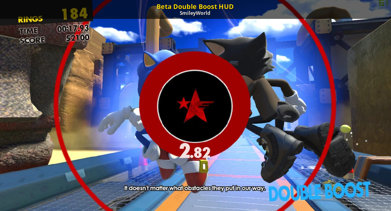 Beta Double Boost HUD [Sonic Forces] [Mods]