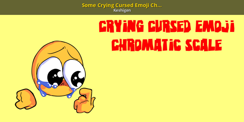 Crying Cursed Emoji over EXPURGATION - Friday Night Funkin Mod