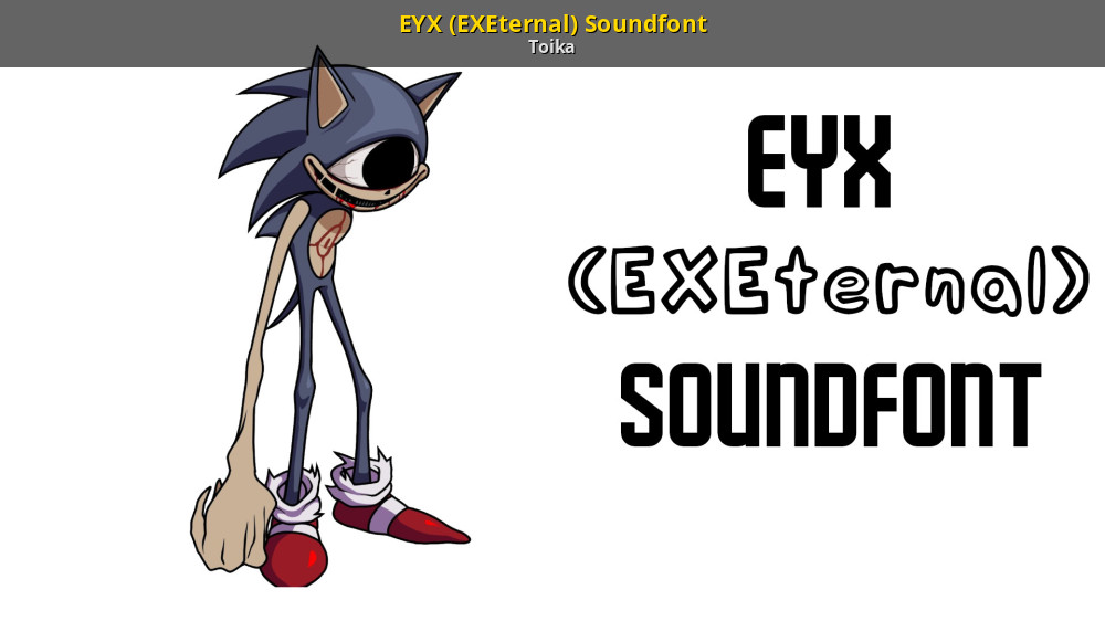 sonic.eyx character model, Sonic.EYX