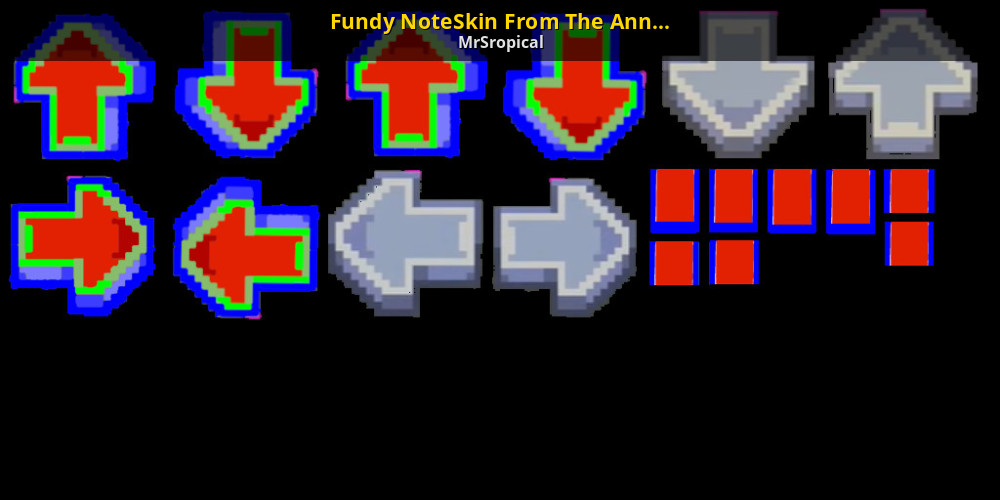 Fundy NoteSkin From The Annoying Difficulty [V1] [Friday Night Funkin']  [Modding Tools]