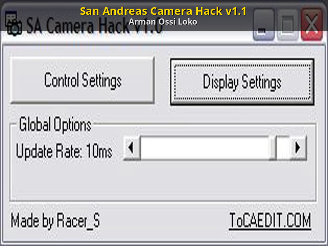 San Andreas Camera Hack V1 1 Grand Theft Auto San Andreas Modding Tools