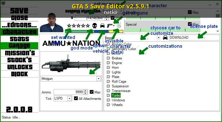 Enemistarse Omitir golpear GTA 5 Save Editor v2.5.9.1 [Grand Theft Auto V] [Modding Tools]