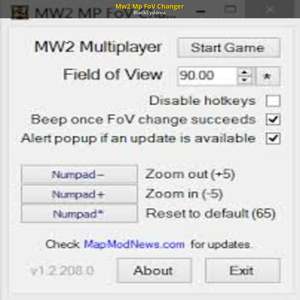 Mw2 Mp Fov Changer Call Of Duty Modern Warfare 2 Modding Tools