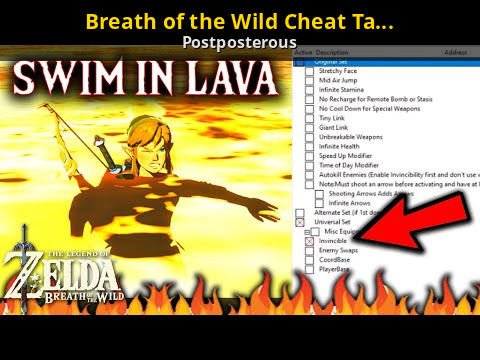 Breath Of The Wild Cheat Table For Cheat Engine The Legend Of