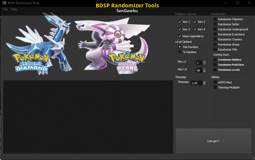BDSP Randomizer Tools [Pokemon Brilliant Diamond and Shining Pearl