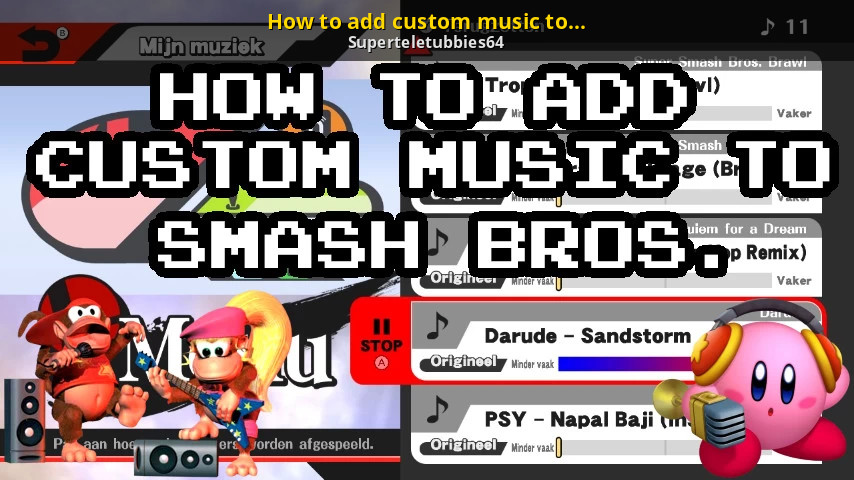 How To Add Custom Music To Smash Bros Super Smash Bros Wii U