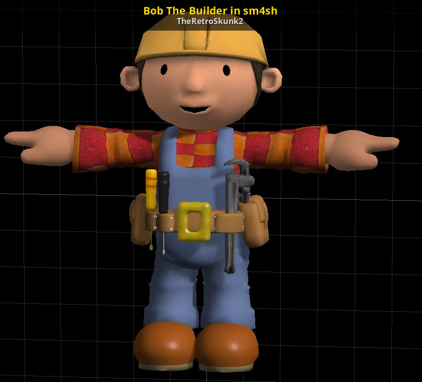 Bob The Builder in sm4sh [Super Smash Bros. (Wii U)] [Works In Progress]
