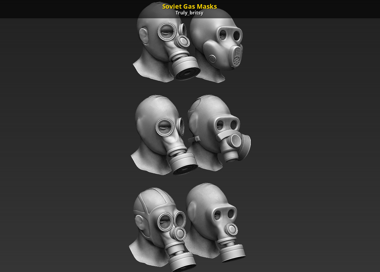 Soviet Gas Masks Fallout 4 Works In Progress