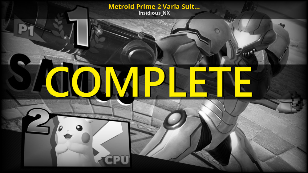 Metroid Prime 2 Varia Suit Samus Super Smash Bros Ultimate Works In Progress
