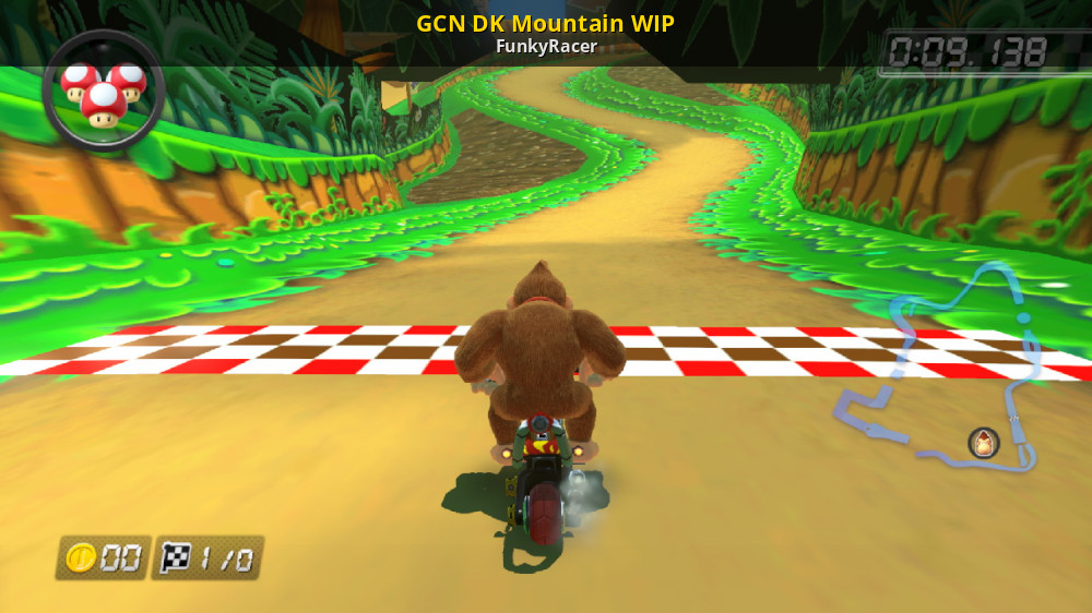 Mar O Inyección GCN DK Mountain WIP [Mario Kart 8] [Works In Progress]