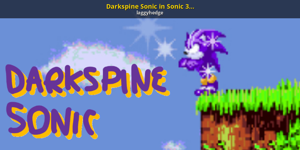 Darkspine Sonic in Sonic 3 A.I.R. [Sonic 3 A.I.R.] [Works In Progress]